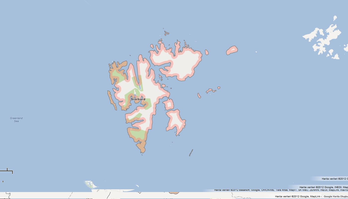 carte du Svalbard